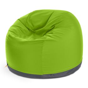 Jaxx Palmetto Large Round Outdoor Bean Bag Club Chair (Color: Lime)