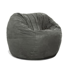 Jaxx Saxx 3 Foot Bean Bag Chair with Removable Cover (Color: Charcoal)