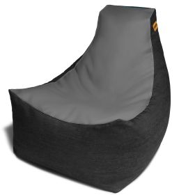 Jaxx Pixel Gamer Chair  Game Room / Home Theater Bean Bag Chair (Color: Charcoal)