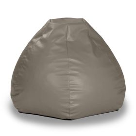 Atrium Collection Pazi Pod - Designer Foam Bean Bag Chair for Home Theaters (Option: Offices Schools Reception & Waiting Rooms - Faux Leather - Gun Metal)