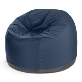 Jaxx Palmetto Large Round Outdoor Bean Bag Club Chair (Color: Sunbrella Navy)