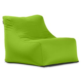 Jaxx Ponce Outdoor Bean Bag Chair  Weather Resistant Patio and Poolside Lounge Seating (Color: Lime Green)