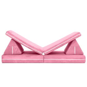 Jaxx Zipline Playscape Imaginative Furniture Playset for Creative Kids Original Set (Color: Pink)
