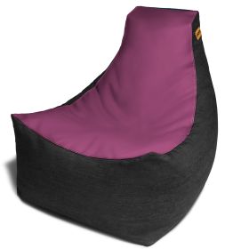 Jaxx Pixel Gamer Chair  Game Room / Home Theater Bean Bag Chair (Color: Purple)