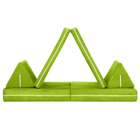 Jaxx Zipline Playscape Imaginative Furniture Playset for Creative Kids Original Set (Color: Lime)