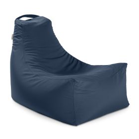 Jaxx Juniper Outdoor Bean Bag Patio Chair & Poolside Lounge (Color: Navy Blue)