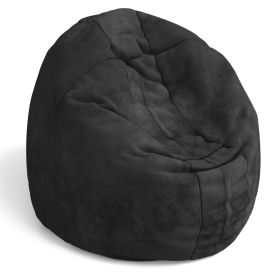 Jaxx Cocoon 4 Foot Bean Bag Chair and Crash Pad (Color: Black)