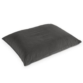 Jaxx Pillow Saxx 5.5 Foot Décor Bean Bag Giant Floor Pillow Lounge (Color: Lush Velvet Black)