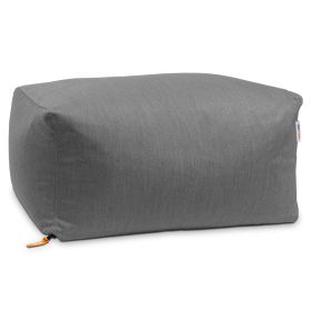 Jaxx Leon Outdoor Bean Bag Ottoman (Color: Charcoal Sunbrella)