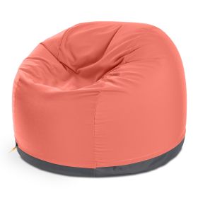Jaxx Palmetto Large Round Outdoor Bean Bag Club Chair (Color: Flamingo)