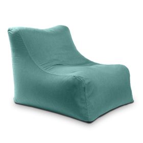 Jaxx Ponce Outdoor Bean Bag Chair  Weather Resistant Patio and Poolside Lounge Seating (Color: Sunbrella Breeze)