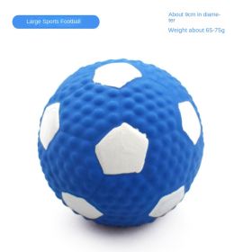 Squeaky Dog Toys; Natural Latex Rubber Dog Balls;  Soft ;  Bouncy & Durable for Small Medium Dogs Puppy Interactive Chew Sound Fetch Play (COLOUR: Large latex football)