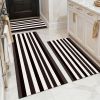 Three-piece kitchen rug set, non-slip and washable, abstract pattern kitchen hallway rug, soft and comfortable, suitable for sinks, floors, entrances
