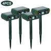Ultrasonic Animal Repeller Solar Powered Motion Sensor Repellent IPX4 Waterproof Outdoor For Farm Garden Yard Repelling Deer Raccoon Cat Dog Rabbit S