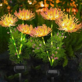 4 Pack Solar Garden Lights Outdoor, Solar Flower Lights for Yard with Lighting Modes, Glowing Flowers & Stems, Auto ON/Off Outdoor Light for Garden D (Quantity: 8pcs)