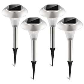 12Packs Solar Garden Lights Outdoor IP44 Waterproof Solar Pathway Lights Color Changing Landscape Lamps 10Hrs Lawn Lighting for Yard Driveway Walkway (Color: Gray, size: One Size)