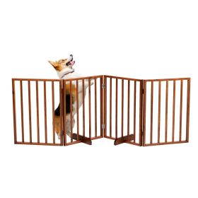 The Wooden Dog Fence Brown (Color: As Picture)