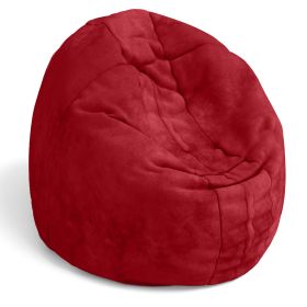 Jaxx Cocoon 4 Foot Bean Bag Chair and Crash Pad (Color: Cherry)