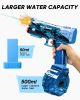 2025 upgraded electric water gun, with C charging function, transparent automatic water spray gun, powerful power, IP67 waterproof, range up to 26 fe