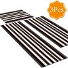 Three-piece kitchen rug set, non-slip and washable, abstract pattern kitchen hallway rug, soft and comfortable, suitable for sinks, floors, entrances