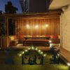 Christmas Garden Jesus Scene Decor, Solar Lighted Outdoor Nativity Set with 9 LED Lights, Christmas Decoration for Indoor Outdoor Holiday Party Garde