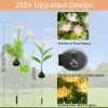 4 Pack Solar Garden Lights Outdoor, Solar Flower Lights for Yard with Lighting Modes, Glowing Flowers & Stems, Auto ON/Off Outdoor Light for Garden D