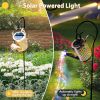 Solar Lanterns Outdoor Waterproof,Metal Watering Can Garden Decor Ornaments,Yard Art Hanging Path Lights,Outside Patio Decorations,Gardening Birthday