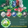 Texas Holdem Poker Chip Set for Use Family Recreations
