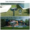 Ultrasonic Animal Repeller Solar Powered Motion Sensor Repellent IPX4 Waterproof Outdoor For Farm Garden Yard Repelling Deer Raccoon Cat Dog Rabbit S