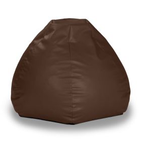 Atrium Collection Pazi Pod - Designer Foam Bean Bag Chair for Home Theaters (Option: Offices Schools Reception & Waiting Rooms - Faux Leather - Chocolate)