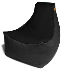 Jaxx Pixel Gamer Chair  Game Room / Home Theater Bean Bag Chair (Color: Black)