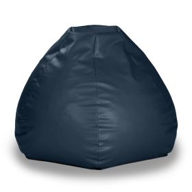 Atrium Collection Pazi Pod - Designer Foam Bean Bag Chair for Home Theaters (Option: Offices Schools Reception & Waiting Rooms - Faux Leather - Oxford Blue)