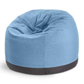 Jaxx Palmetto Large Round Outdoor Bean Bag Club Chair (Color: Ocean)