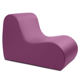 Jaxx Midtown Large Classroom Soft Foam Chair  Premium Vinyl Cover (Color: Purple)