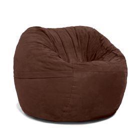 Jaxx Saxx 3 Foot Bean Bag Chair with Removable Cover (Color: Chocolate)