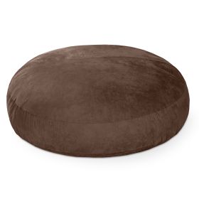 Jaxx 6 Foot Cocoon  2 in 1 Convertible Bean Bag Bed & Large Bean Bag Chair for Adults (Color: Chocolate)