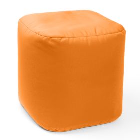 Jaxx Luckie Outdoor Patio Bean Bag Ottoman (Color: Tangerine)