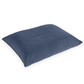 Jaxx Pillow Saxx 5.5 Foot Décor Bean Bag Giant Floor Pillow Lounge (Color: Lush Velvet Navy Blue)