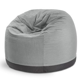 Jaxx Palmetto Large Round Outdoor Bean Bag Club Chair (Color: Sunbrella Granite)