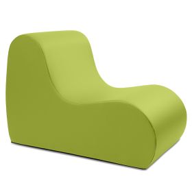 Jaxx Midtown Large Classroom Soft Foam Chair  Premium Vinyl Cover (Color: Green)