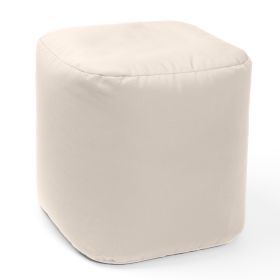 Jaxx Luckie Outdoor Patio Bean Bag Ottoman (Color: Pearl)