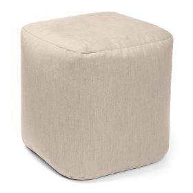 Jaxx Luckie Outdoor Patio Bean Bag Ottoman (Color: Flax)