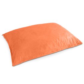 Jaxx Pillow Saxx 5.5 Foot   Huge Bean Bag Floor Pillow and Lounger (Color: Orange)