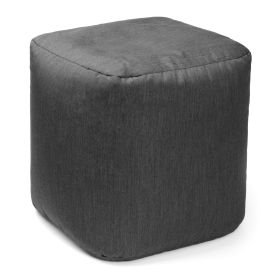 Jaxx Luckie Outdoor Patio Bean Bag Ottoman (Color: Charcoal)