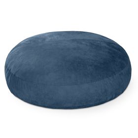 Jaxx 6 Foot Cocoon  2 in 1 Convertible Bean Bag Bed & Large Bean Bag Chair for Adults (Color: Navy)