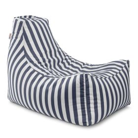 Jaxx Juniper Jr Outdoor Kids Bean Bag Chair / Childrens Garden Chair (Color: Navy Stripes)