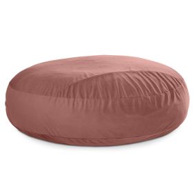 Jaxx 7 Foot Cocoon 2 in 1 Convertible Bean Bag Bed & Large Bean Bag Chair for Adults (Color: Lush Velvet Mauve)