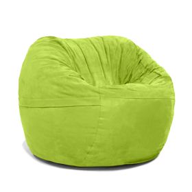 Jaxx Saxx 3 Foot Bean Bag Chair with Removable Cover (Color: Lime)