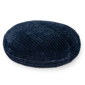 Jaxx Cocoon Bean Bag Bed for Adults 2 in 1 Giant Bean Bag Sleeper and Convertible Lounger  Made in the USA  7 Foot (Color: Mondo Fur Midnight Blue)